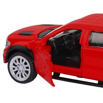Машина "АВТОПАНОРАМА" Ford F-150 SVT Raptor-2, красный, 1/52, инерция, в/к 17,5*12,5*6,5 см