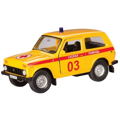 Машина Autotime "LADA 4x4" скорая помощь 1:36