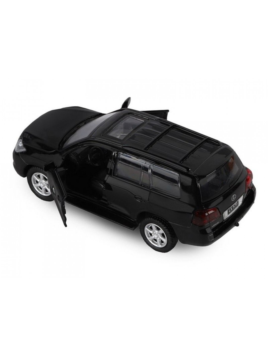Машина "АВТОПАНОРАМА" Lexus LX570, черный, 1/43, инерция, в/к 17,5*12,5*6,5 см