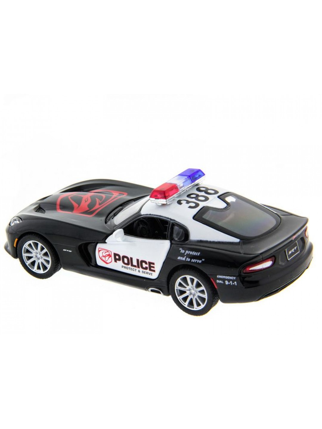 Машина Kinsmart 1:40 SRT Viper Police в асс. инерция (1/12шт.) б/к