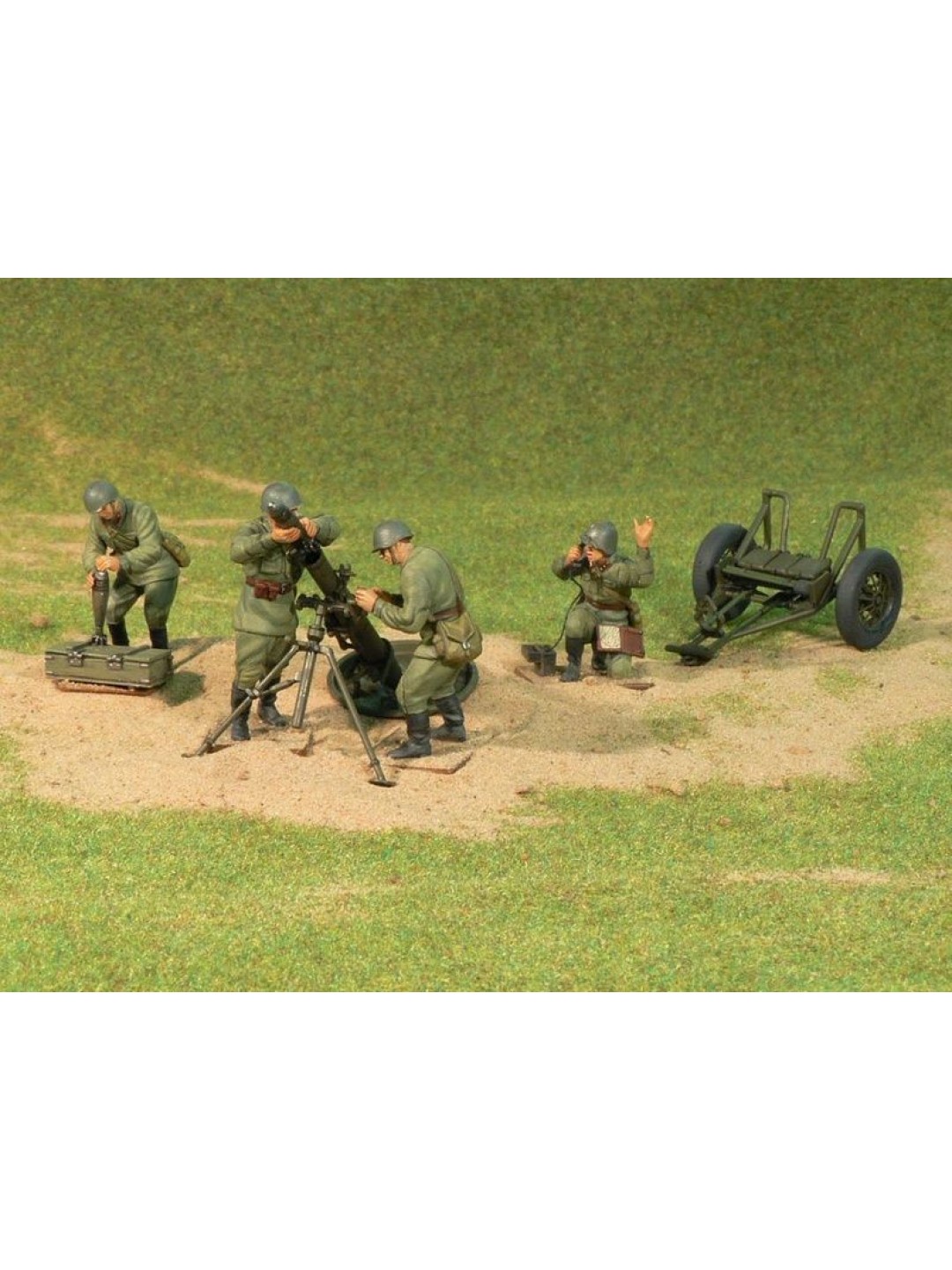 Сборная модель ZVEZDA Советский 120-мм миномёт с расчетом, 1/35