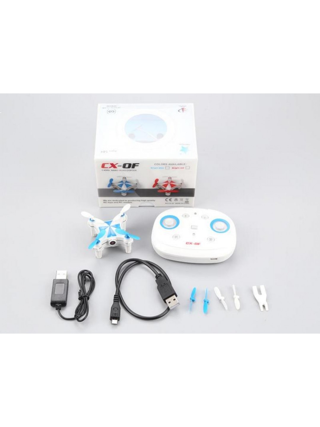 Р/У квадрокоптер Cheerson CX-OF-TX Mini, Wi-Fi, Optical Flow, RTF 2.4G (синий)
