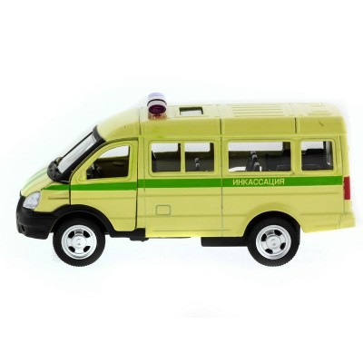 Машина "АВТОПАНОРАМА" инерц. "ГАЗель"(инкасация) 1/50, в/к 14,5*8*5,5 см