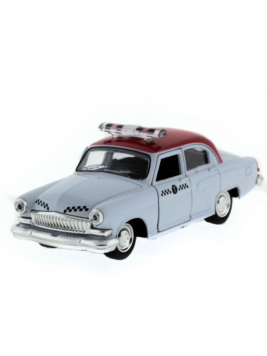 Машина "АВТОПАНОРАМА" инерц.ГАЗ-21 (такси) 1/43, в/к 14*7*5,5 см