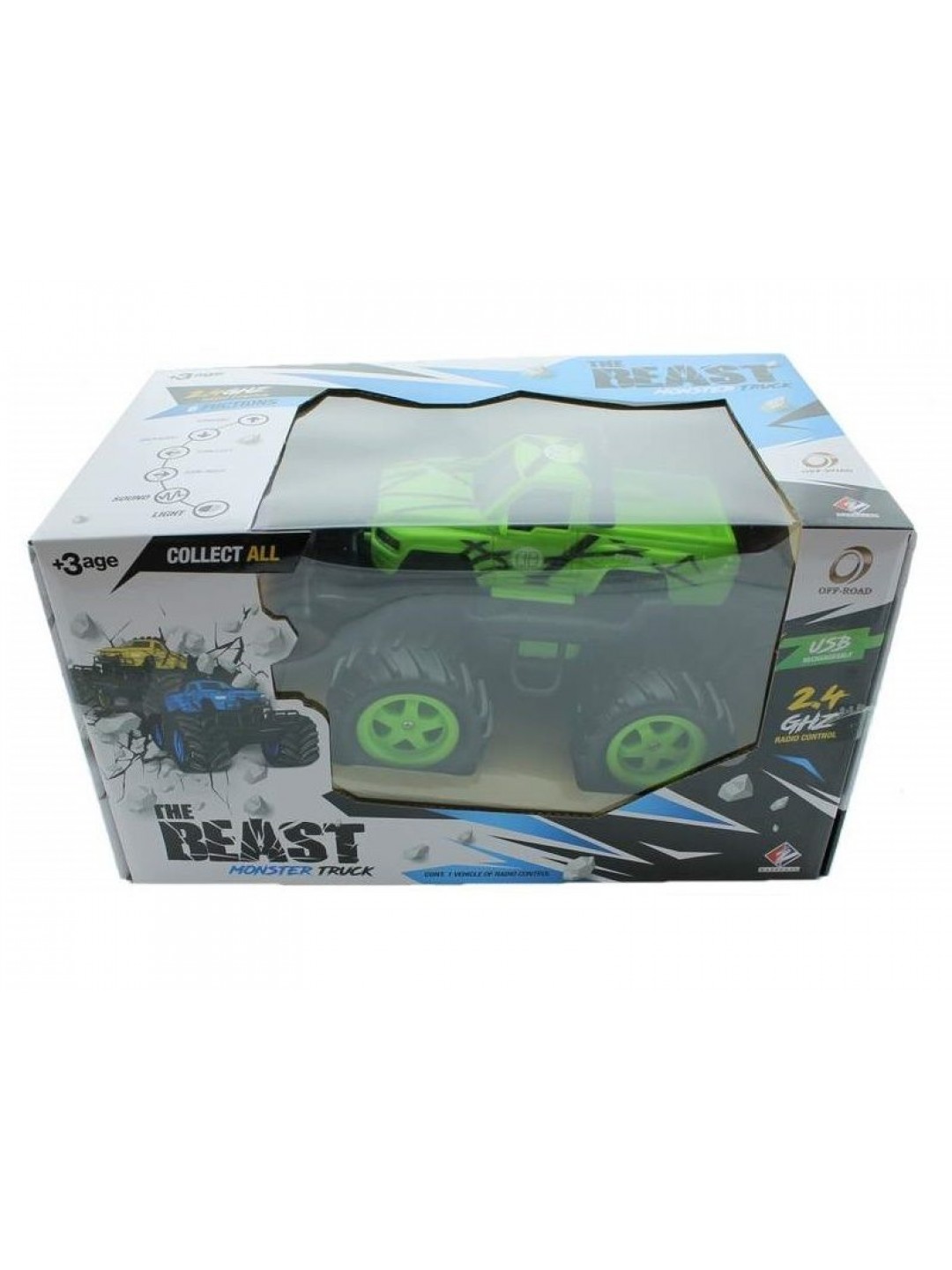 Р/У внедорожник Monster Truck Pickup Dodge Ram в ассортименте 1/16 + свет + звук