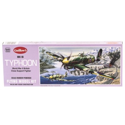 Сборная дер.модель.Самолет Typhoon. Guillows 1:28
