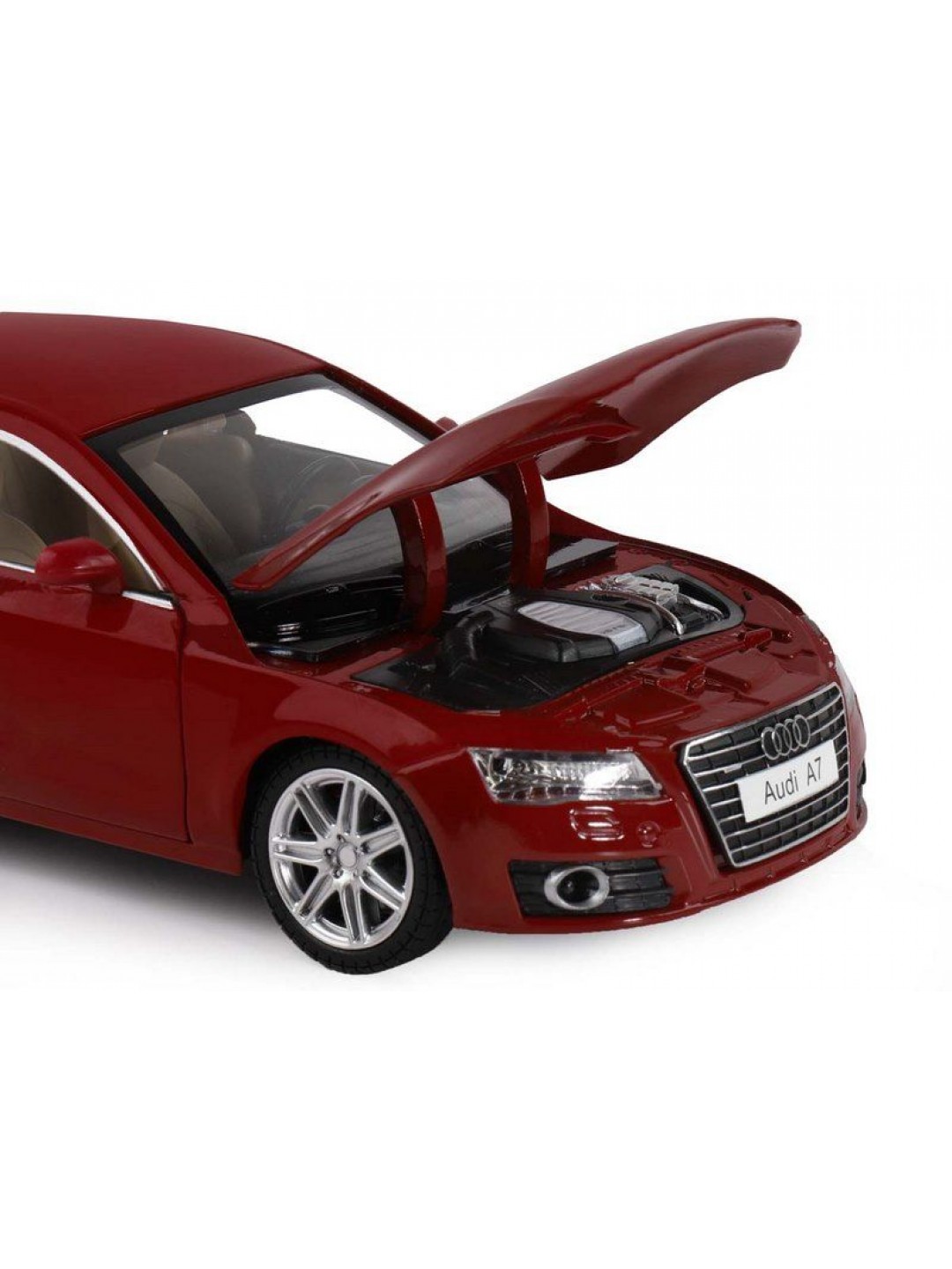Машина "АВТОПАНОРАМА" Audi A7, красный, 1/24, свет, звук, в/к 24,5*12,5*10,5 см
