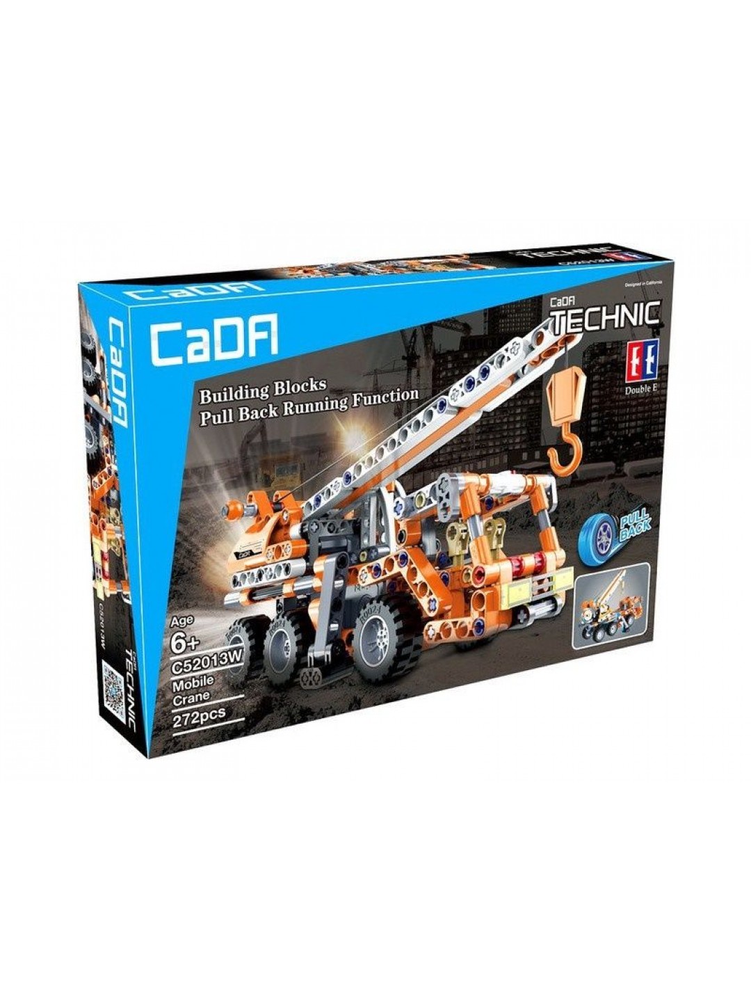 Конструктор CaDA Technic автокран совместим с C52014W, инерционный (272 детали)