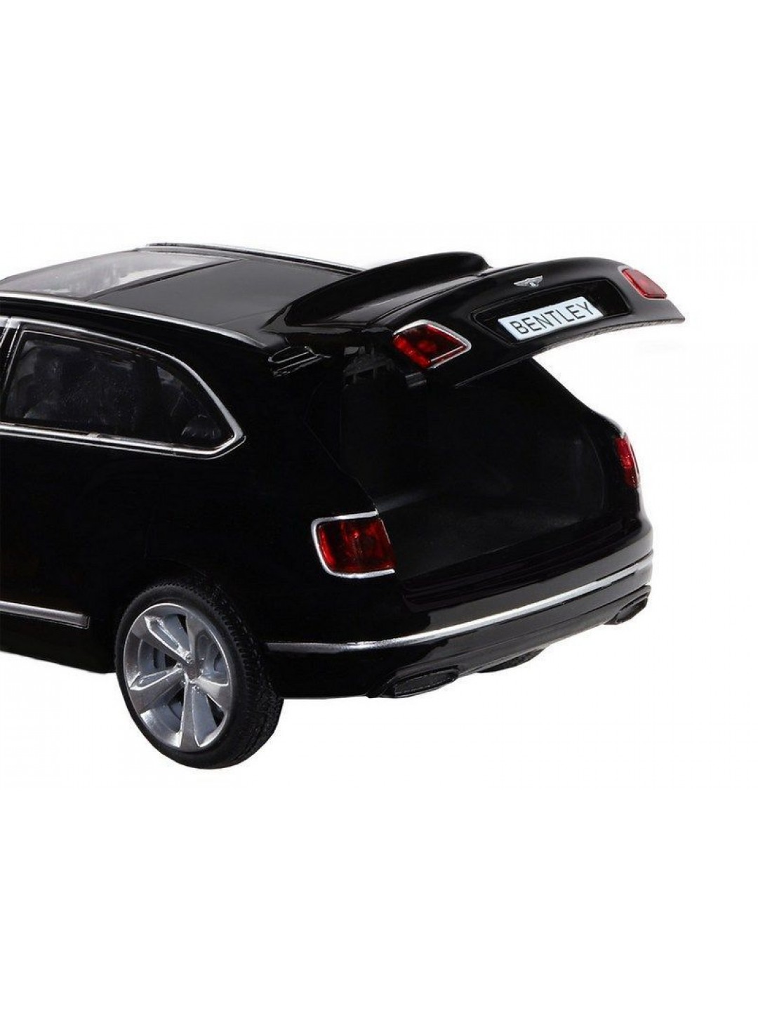 Машина "АВТОПАНОРАМА" Bentley Bentayga, черный, 1/34, свет, звук, инерция, в/к 17,5*13,5*9 см
