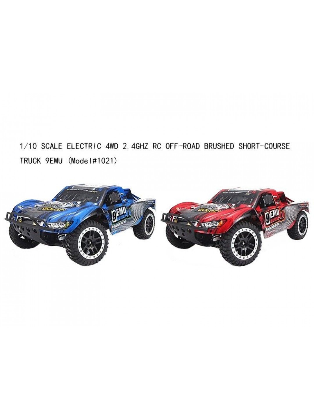 Радиоуправляемый шорт-корс Remo Hobby 9EMU (красный) 4WD 2.4G 1/8 RTR
