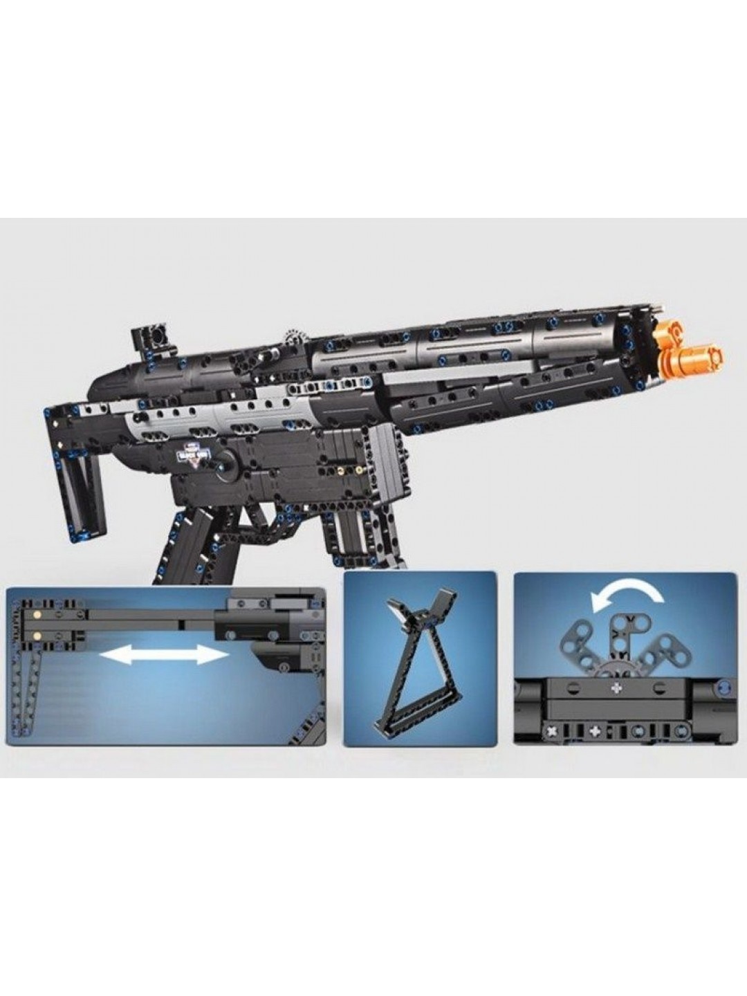 Конструктор CADA deTech пистолет-пулемет MP5 (617 деталей)