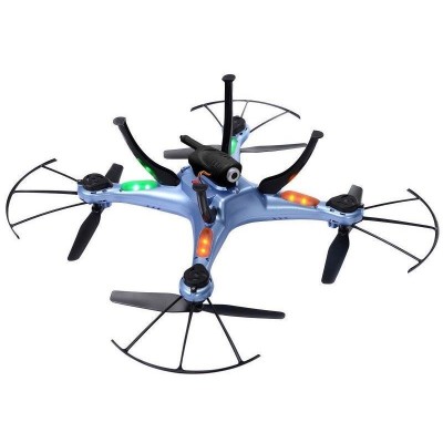 Р/У квадрокоптер Syma X5HW (голубой) с FPV трансляцией Wi-Fi, барометр 2.4G RTF