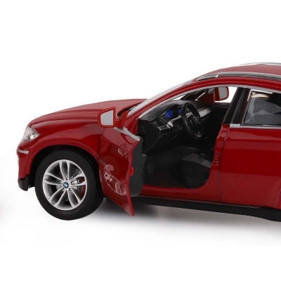Машина "АВТОПАНОРАМА" BMW X6, бордовый, 1/26, в/к 24,5*12,5*10,5 см