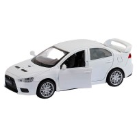 Машина "АВТОПАНОРАМА" Mitsubishi Lancer Evolution, белый, 1/41, откр. двери, в/к 17,5*12,5*6,5 см Машина "АВТОПАНОРАМА" Mitsubishi Lancer Evolution, белый, 1/41, откр. двери, в/к 17,5*12,5*6,5 см