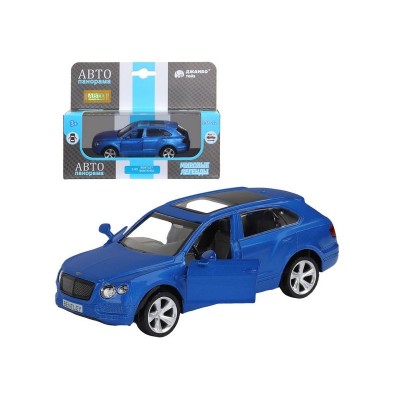 Машина "АВТОПАНОРАМА" BENTLEY BENTAYGA, синий, 1/45, инерция, в/к 17,5*12,5*6,5 см