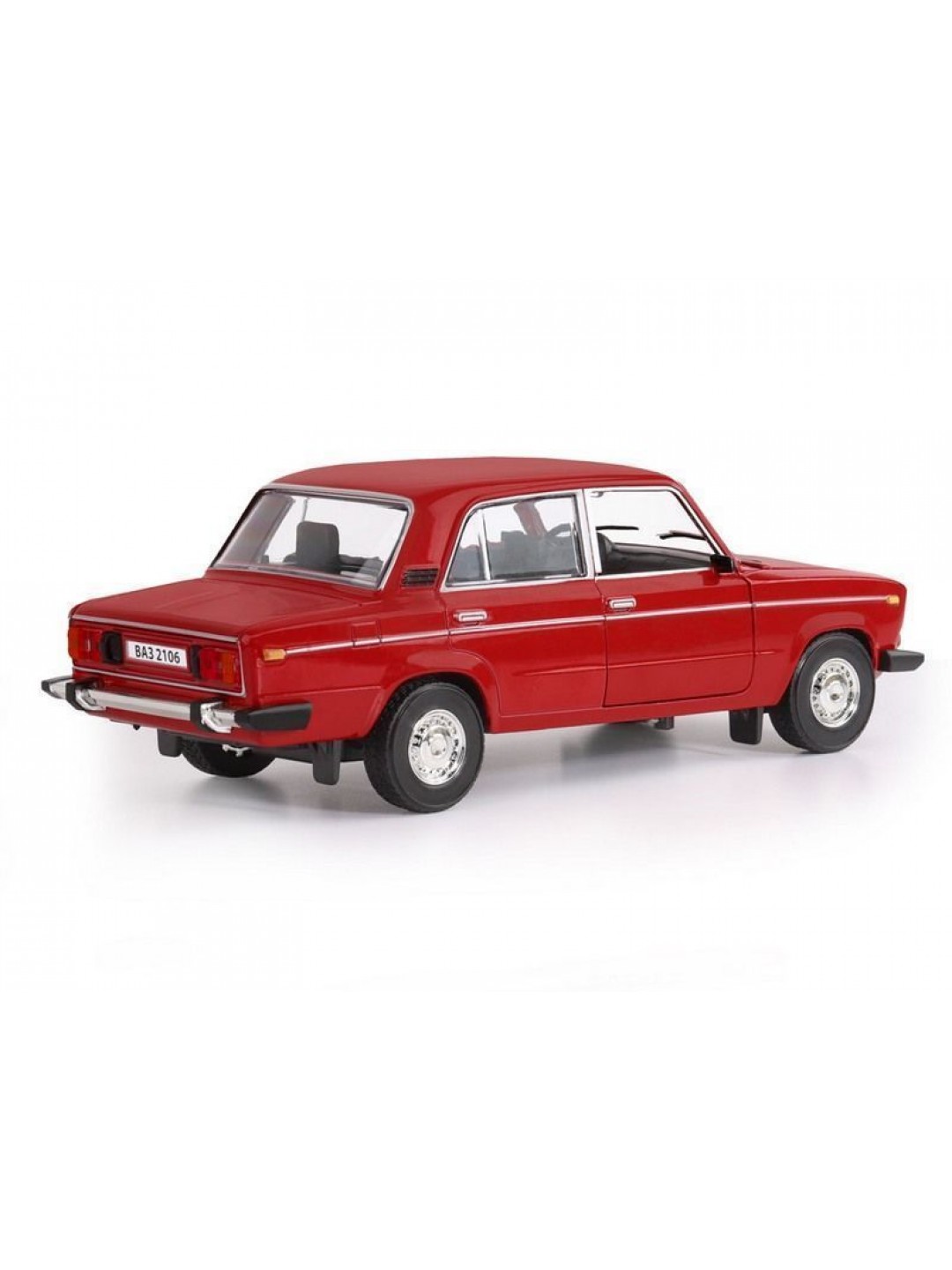 Машина "АВТОПАНОРАМА" ВАЗ 2106, 1/22, красный, инерция, в/к 24,5*12,5*10,5 см