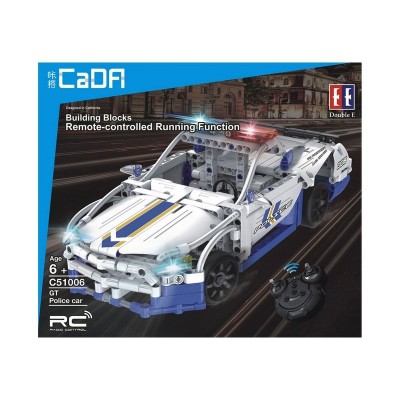 Р/У конструктор CaDA Technic полицейская машина (430 деталей)