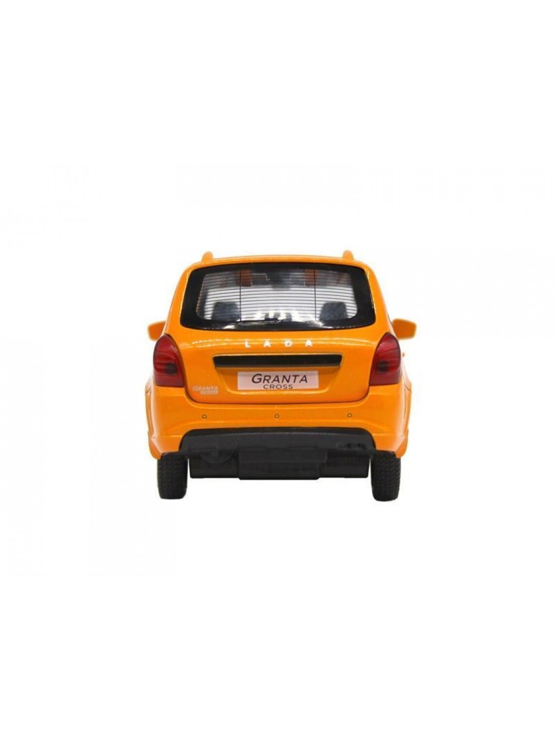 Машина "АВТОПАНОРАМА" LADA GRANTA CROSS,оранж, 1/24, свет, звук, инерция, в/к 24,5*12,5*10,5 см