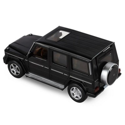 Машина "АВТОПАНОРАМА" Mercedes-Benz G350d, черный, 1/32, свет, звук, инерция, в/к 18*9*13,5 см