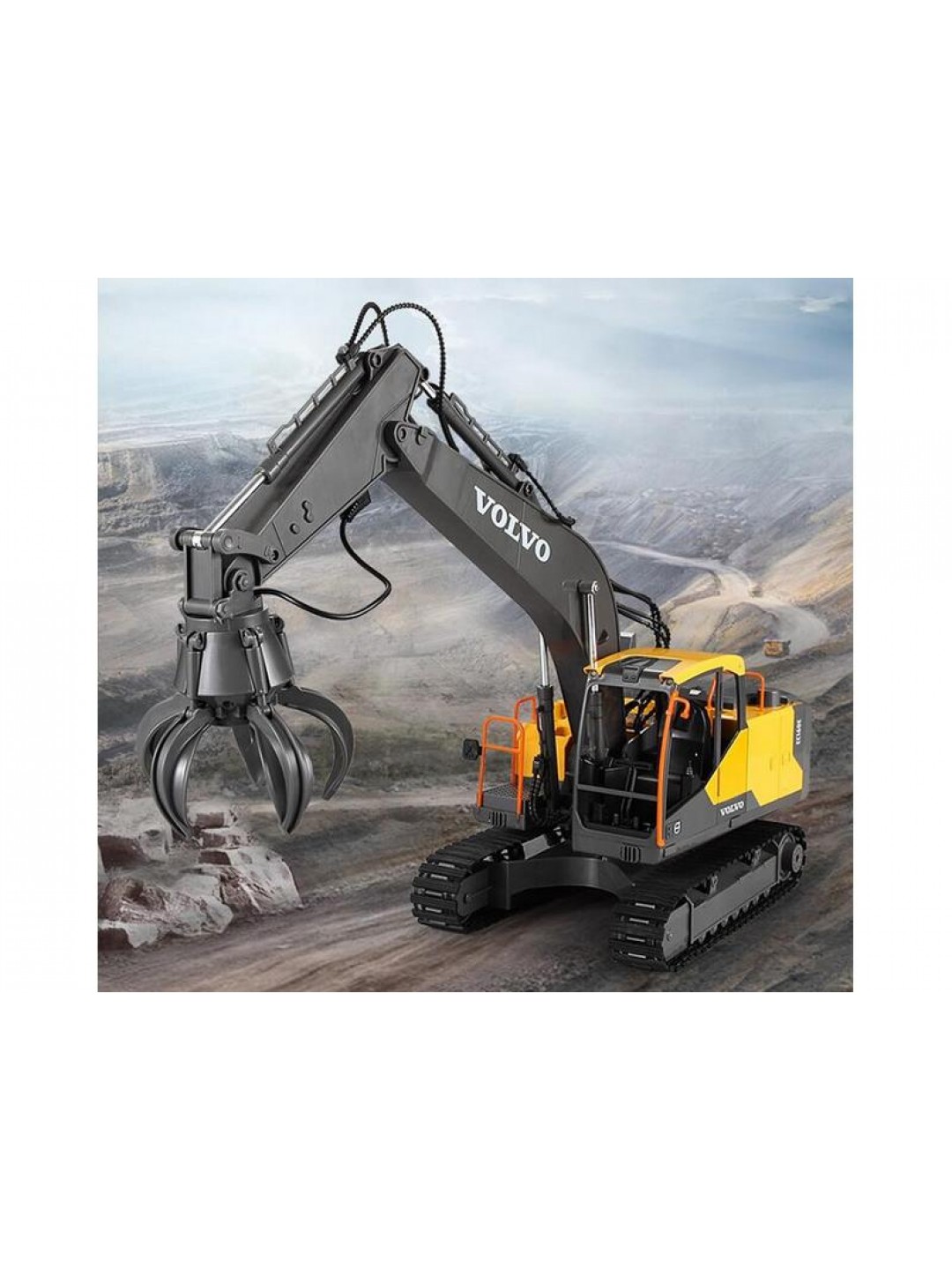Радиоуправляемый экскаватор Double Eagle Volvo EC160E 1:16 2.4G