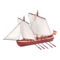 Сборная деревянная модель капитанской шлюпки корабля Artesania Latina SANTISIMA TRINIDAD, 1/50 Сборная деревянная модель капитанской шлюпки корабля Artesania Latina SANTISIMA TRINIDAD, 1/50