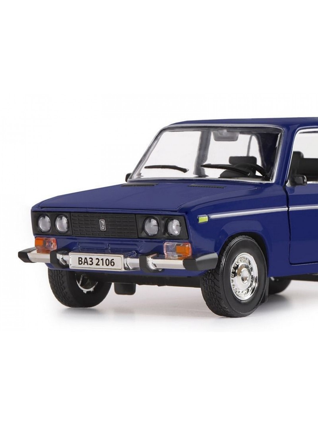 Машина "АВТОПАНОРАМА" ВАЗ 2106, 1/22, синий, инерция, в/к 24,5*12,5*10,5 см