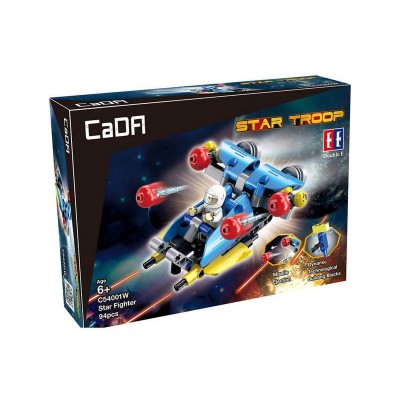 Конструктор CaDA Technic звездный отряд, соберите звездный корабль с C54002W+03W+04W (94 детали)