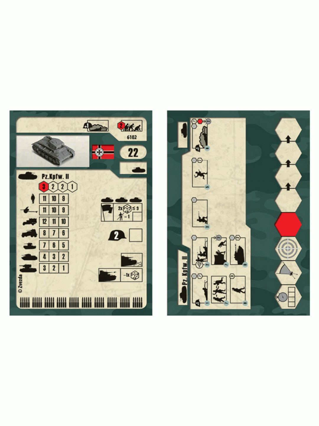 Сборная модель ZVEZDA Немецкий танк Т-II, 1/100