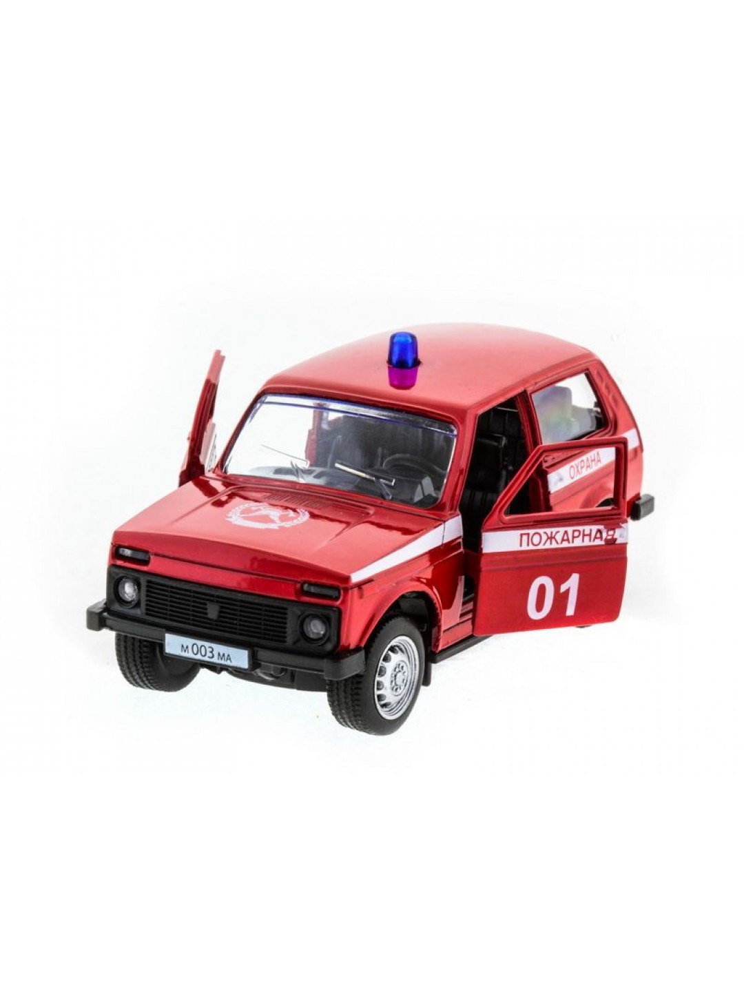 Машина "АВТОПАНОРАМА" инерц. ВАЗ 2121 1/50, в/к 12*7*5,5 см, красная