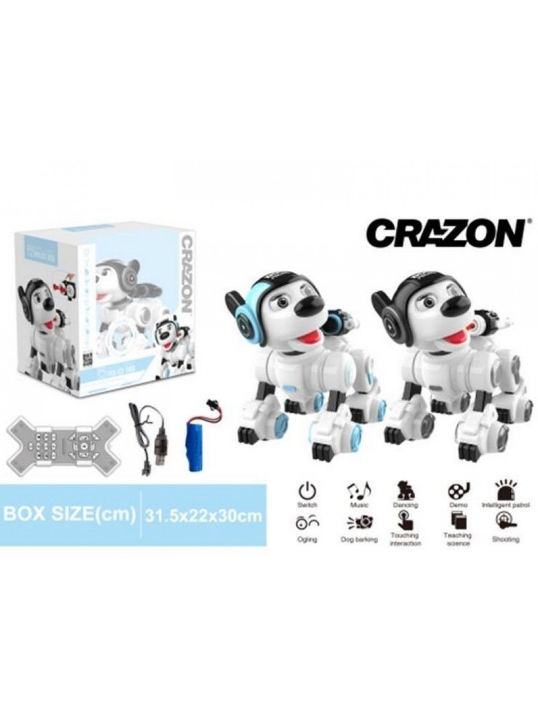 ИК робот-собака Crazon CR-1901 звук, свет, танцы