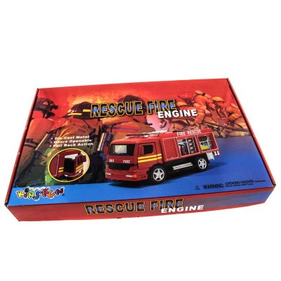 Машина Kinsmart Пожарная машина Rescue Fire Engine инерция (1/12шт.) б/к