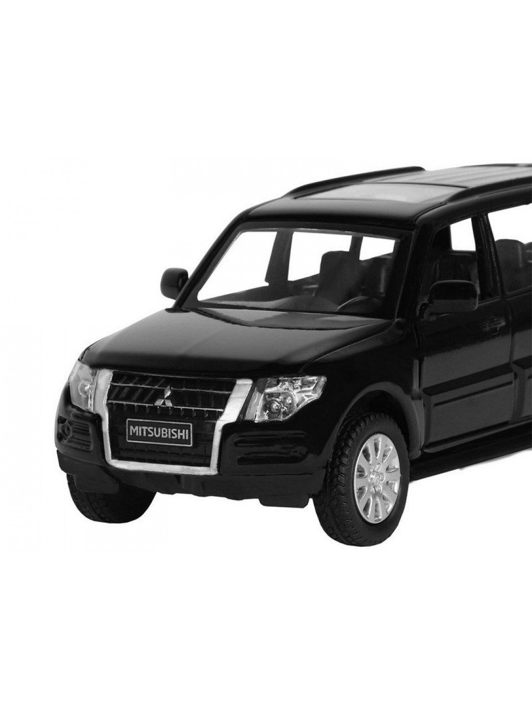 Машина "АВТОПАНОРАМА" Mitsubishi Pajero 4WD Tubro, черный, 1/43, инерция, в/к 17,5*12,5*6,5 см