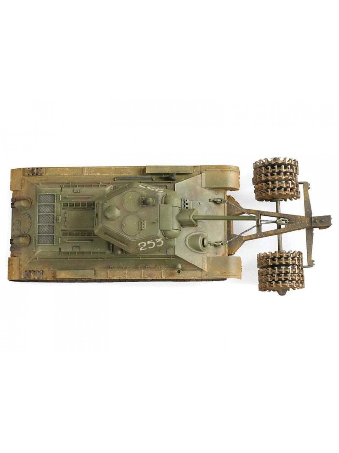 Сборная модель ZVEZDA Советский средний танк с минным тралом Т-34/76, 1/35