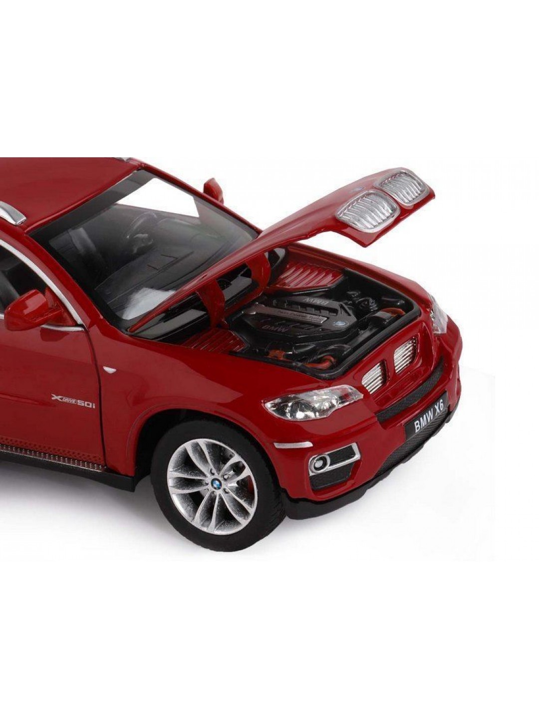 Машина "АВТОПАНОРАМА" BMW X6, бордовый, 1/26, в/к 24,5*12,5*10,5 см