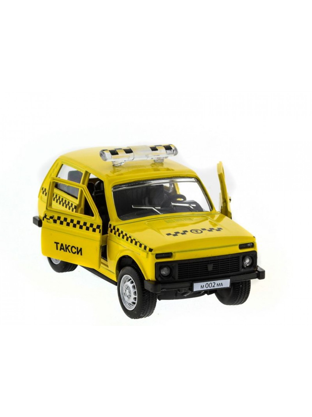 Машина "АВТОПАНОРАМА" инерц. ВАЗ 2121 1/50, в/к 12*7*5,5 см, желтая