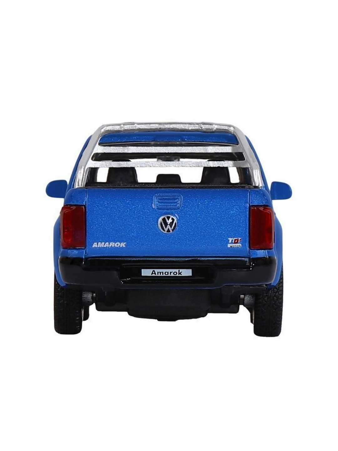 Машина "АВТОПАНОРАМА" Volkswagen Amarok, синий, 1/46, инерция, откр. двери, в/к 17,5*12,5*6,5 см