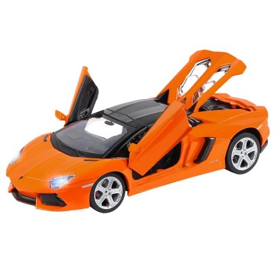 Машина "АВТОПАНОРАМА" Lamborghini Aventador Roadster, оранжевый, 1/24, в/к 24,5*12,5*10,5 см