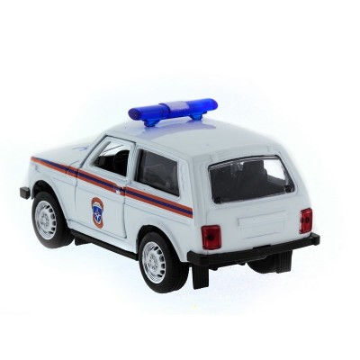 Машина "АВТОПАНОРАМА" инерц. ВАЗ 2121 1/50, в/к 12*7*5,5 см, белая