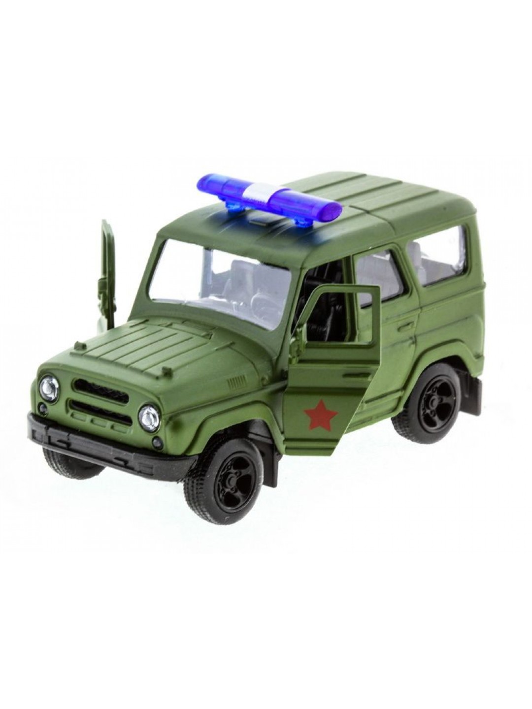 Машина "АВТОПАНОРАМА" инерц. УАЗ (армия) 1/50, в/к 12*7*5,5 см