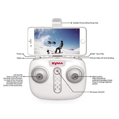 Р/У квадрокоптер Syma X22SW с FPV трансляцией Wi-Fi, 2.4G 6-AXIS  RTF