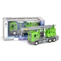 Машина "АВТОПАНОРАМА" SCANIA (кран) 1/40 инерц., в/к 28*14*12