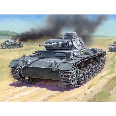 Сборная модель ZVEZDA Немецкий средний танк T-III (F), 1/35
