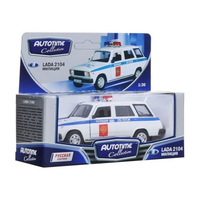 Машина Autotime "LADA 2104" полиция 1:36