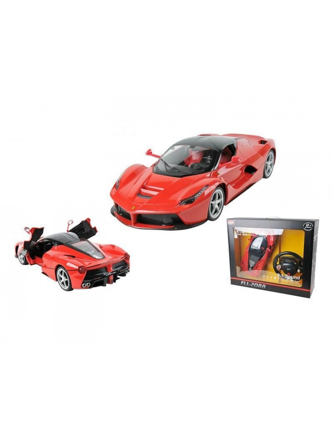 Р/У машина MZ Ferrari La Ferrari 2088F 1/10 GYRO-руль, (открываются двери) +акб