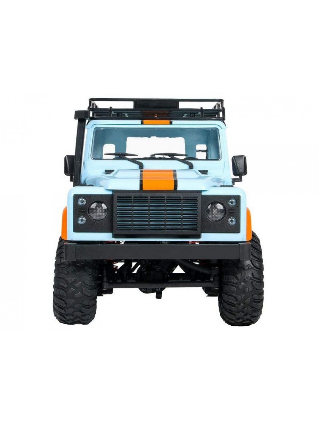 Радиоуправляемая машина MN MODEL английский внедорожник Defender  D90 (голубой) 4WD 2.4G 1/12 RTR