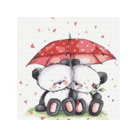 Набор юного художника 20х20 Медвежата под зонтом (12 цветов) Набор юного художника 20х20 Медвежата под зонтом (12 цветов)