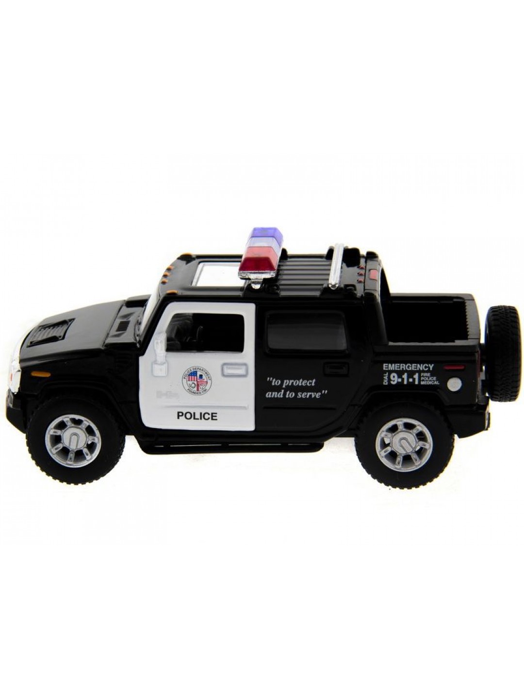 Машина Kinsmart 1:40 Hummer H2 Police инерция (1/12шт.) б/к