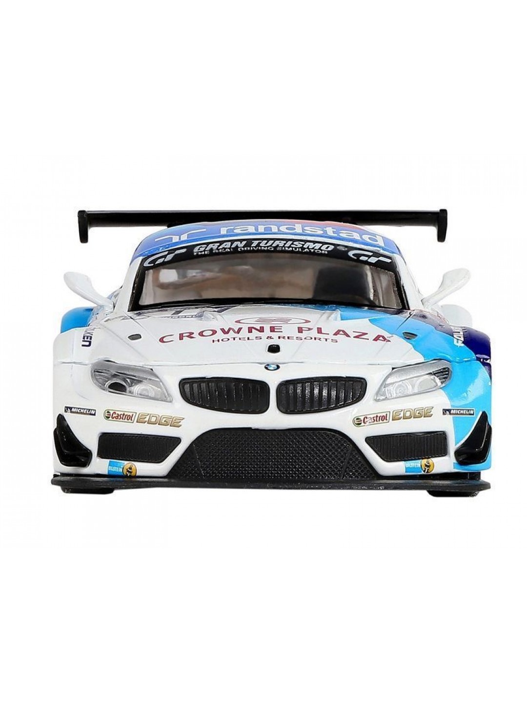 Машина "АВТОПАНОРАМА" BMW Z4 GT3, белый, 1/32, свет, звук, инерция, в/к 17,5*13,5*9 см