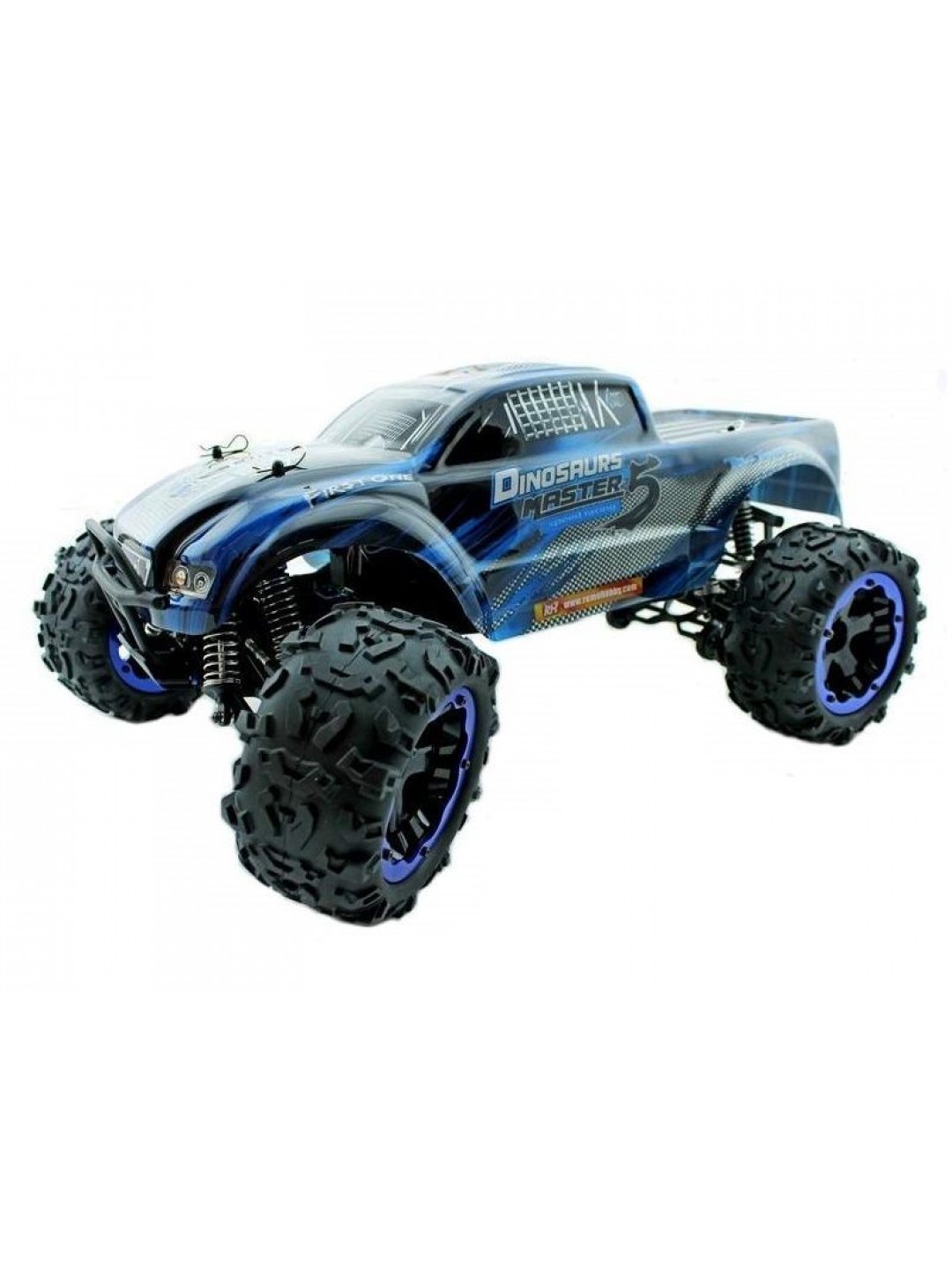 Радиоуправляемый монстр Remo Hobby Dinosaurs Master Brushless (синий) 4WD 2.4G 1/8 RTR