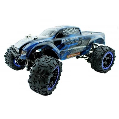 Радиоуправляемый монстр Remo Hobby Dinosaurs Master Brushless (синий) 4WD 2.4G 1/8 RTR
